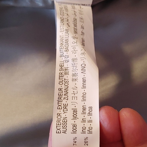 NWT Zara Gray Linen Blend Vest/ Waistcoat Size XL - Picture 13 of 14